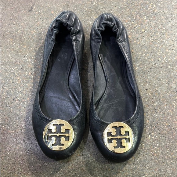 Tory Burch Black Ballet Flats - Picture 1 of 4